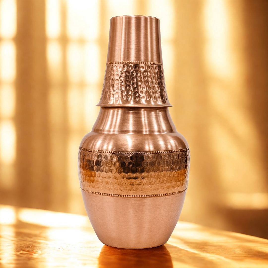 TATVA Handcrafted Copper Bottle – Model #H009 (950 ml)