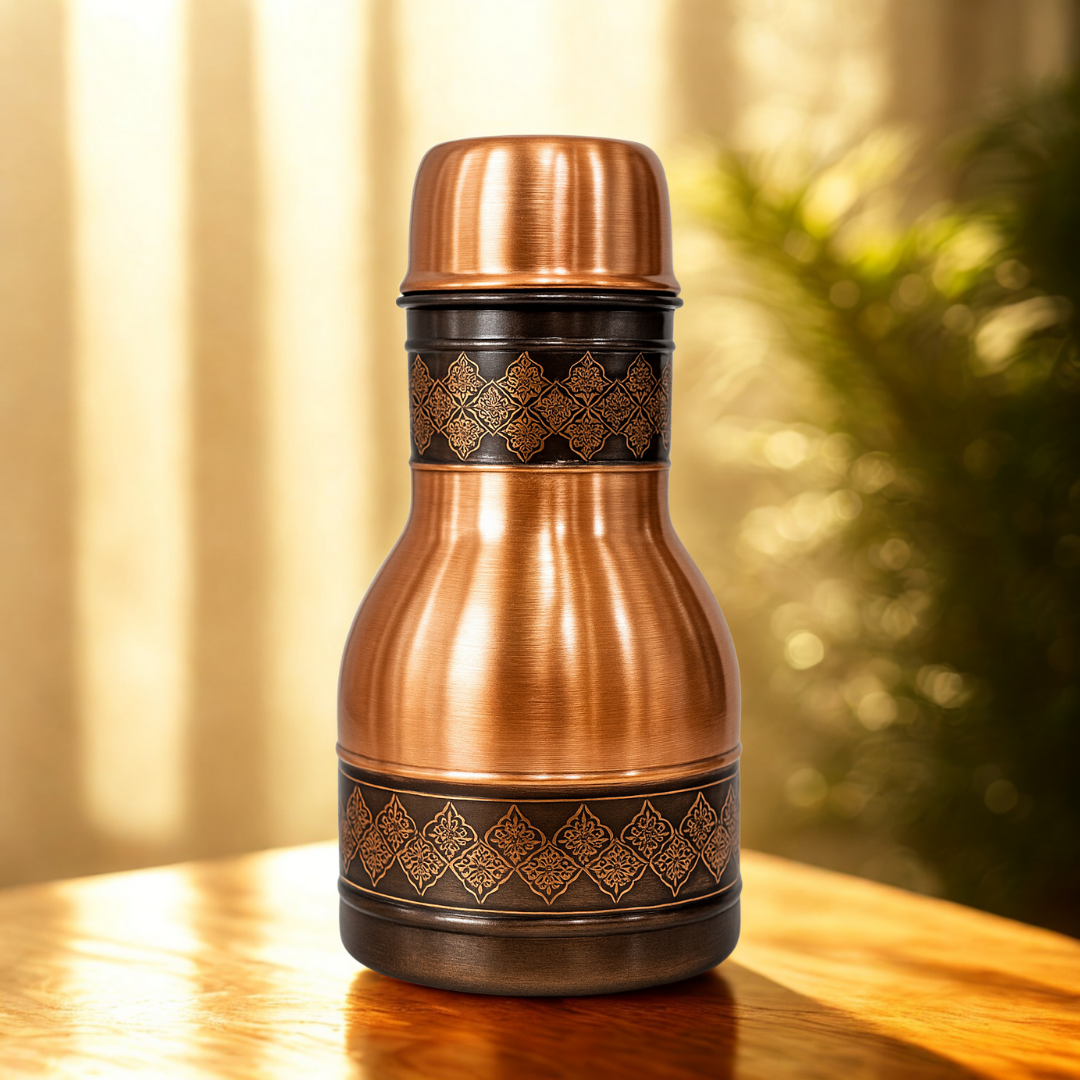 TAVYA Premium Copper Bottle – Model #A010 (500 ml)