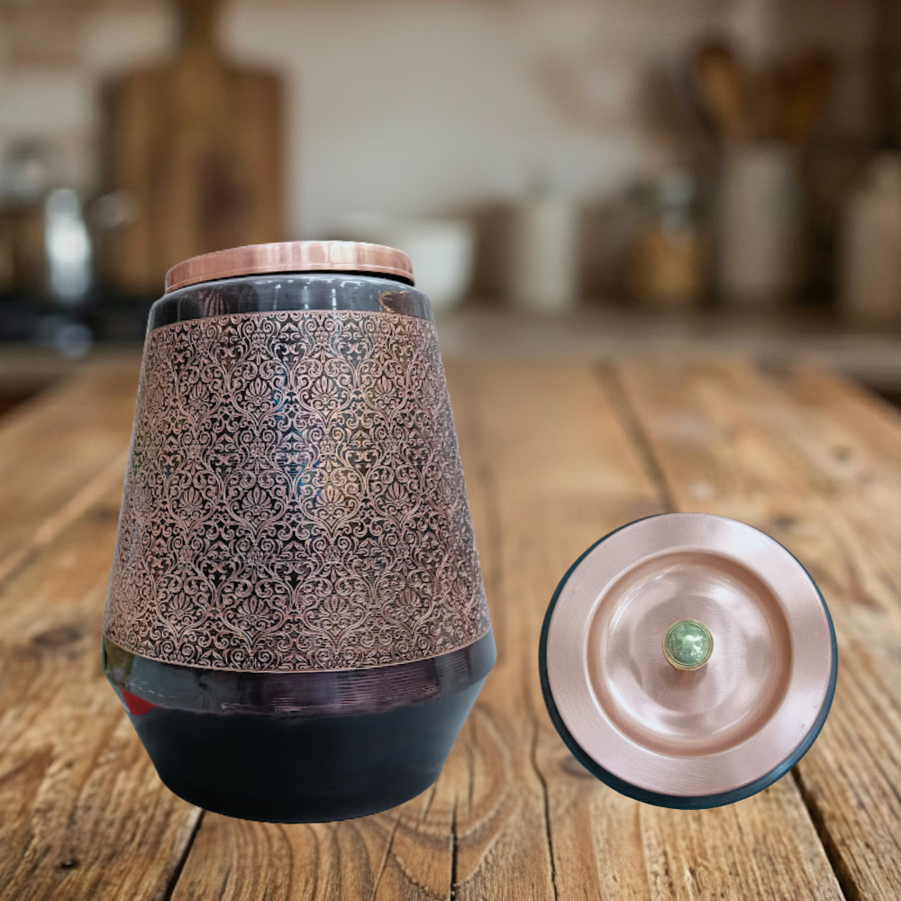 Etching Heritage Copper Water Dispenser – Model #E011 (8 Litres)