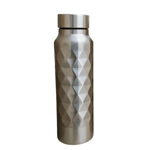Diamond Texture Steel Bottle