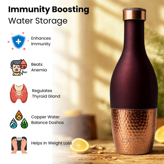 TIVRA #T014 – Meena Copper Bottle (1200 ml)