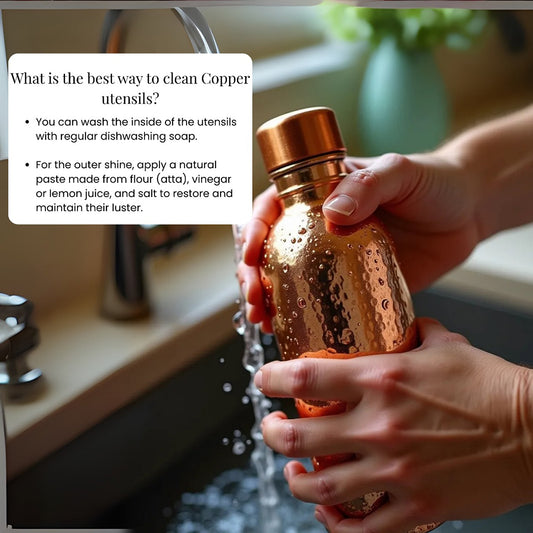 ETCHING Heritage Copper Bottle โ Dual Texture Glossy