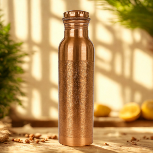 ETCHING Heritage Copper Bottle – Classic Matte Design