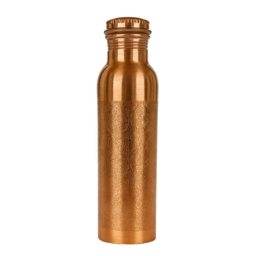 ETCHING Heritage Copper Bottle – Classic Matte Design