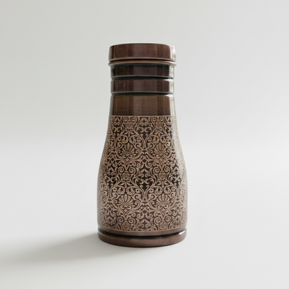 SURAI Handcrafted Copper Matka – Model #S005 (950 ml, Matte Finish)