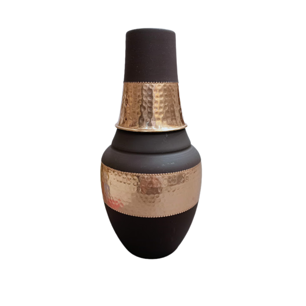 SURAI Designer Copper Bottle – Model #S011(Brown) (400 ml)