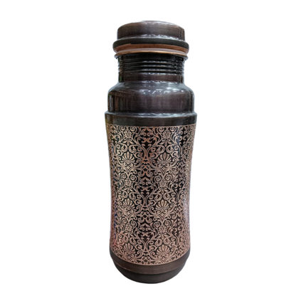 ETCHING Heritage Copper Bottle – Model #E013 (1200 ml, Matte Finish)