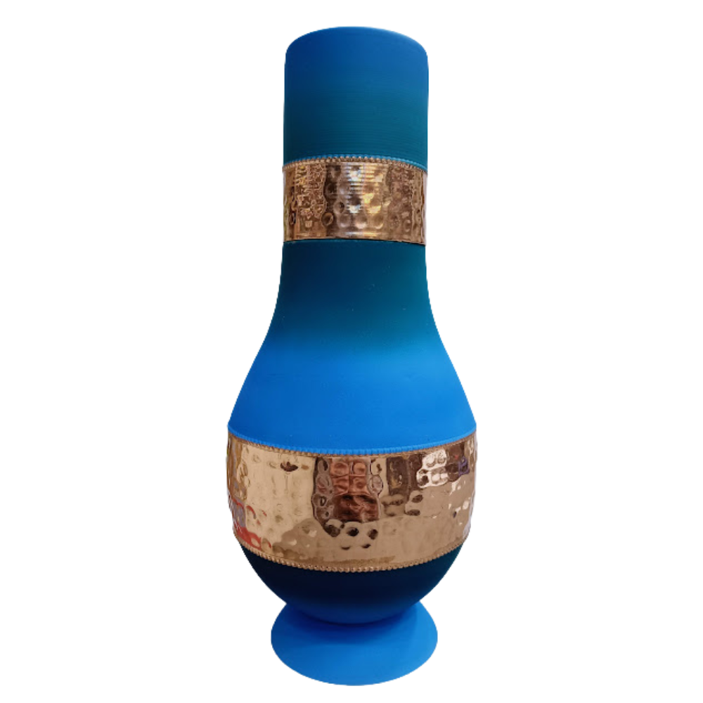 SURAI Half-Hammered Copper Bottle – Model #S009 (400 ml)