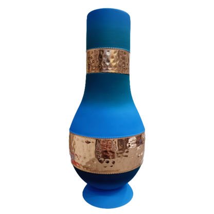 SURAI Half-Hammered Copper Bottle – Model #S009 (400 ml)