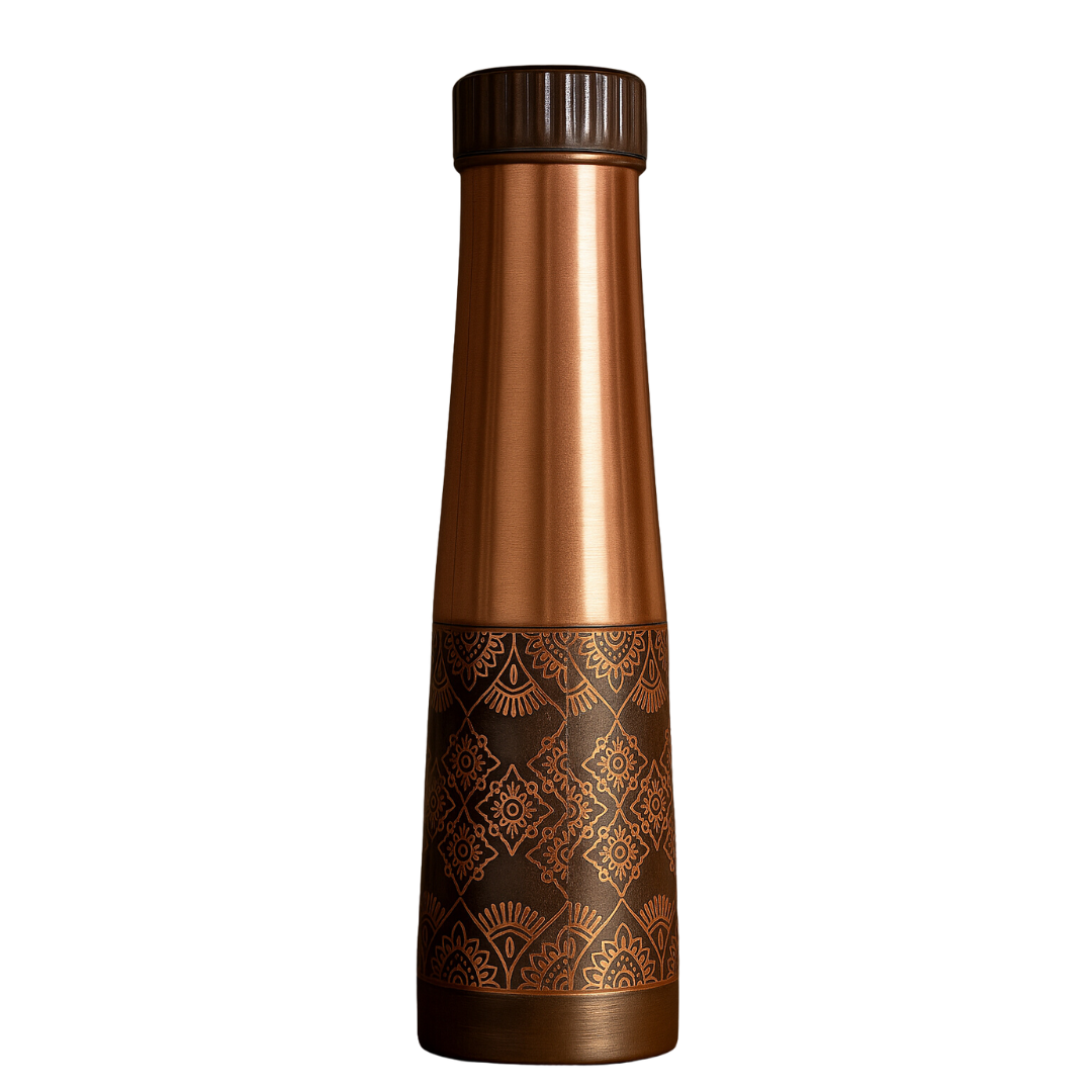 TAVYA Antique Copper Bottle – Matte Finish