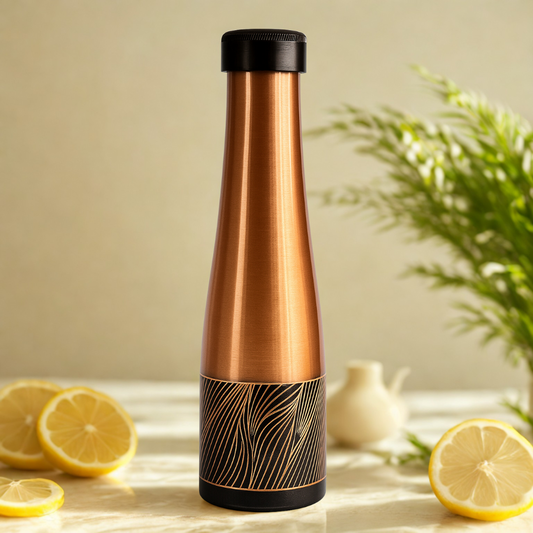 TURA Earth Vein Copper Bottle – Elegant Gloss Edition