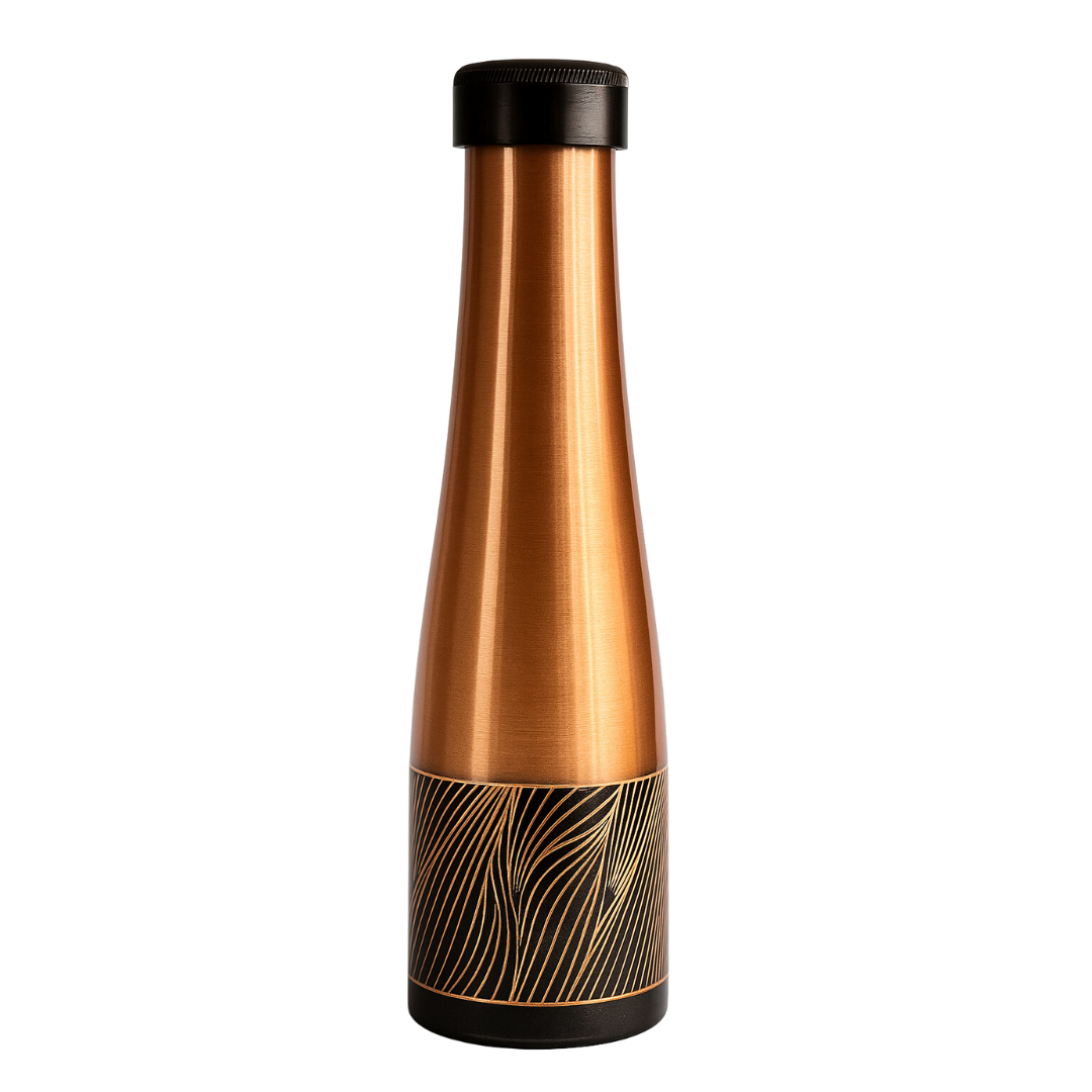 TURA Earth Vein Copper Bottle – Elegant Gloss Edition