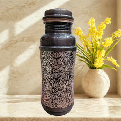 ETCHING Heritage Copper Bottle – Model #E013 (1200 ml, Matte Finish)