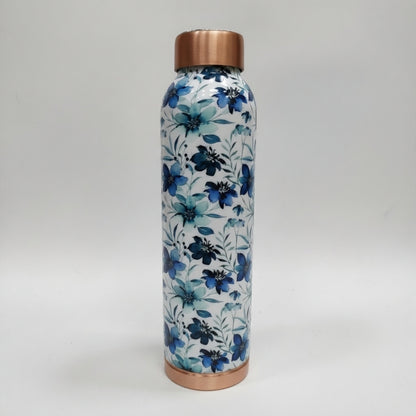 TIVRA Meena Floral Copper Bottle (#T025)
