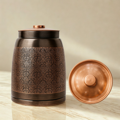 Etching Heritage Copper Water Dispenser – Model #E014 (8 Litres)