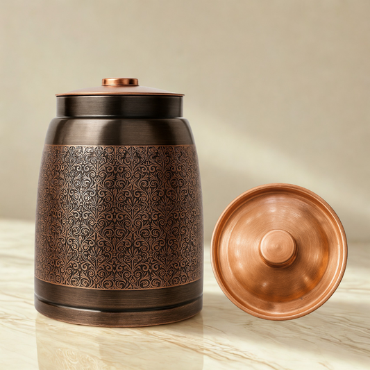 Etching Heritage Copper Water Dispenser – Model #E014 (8 Litres)