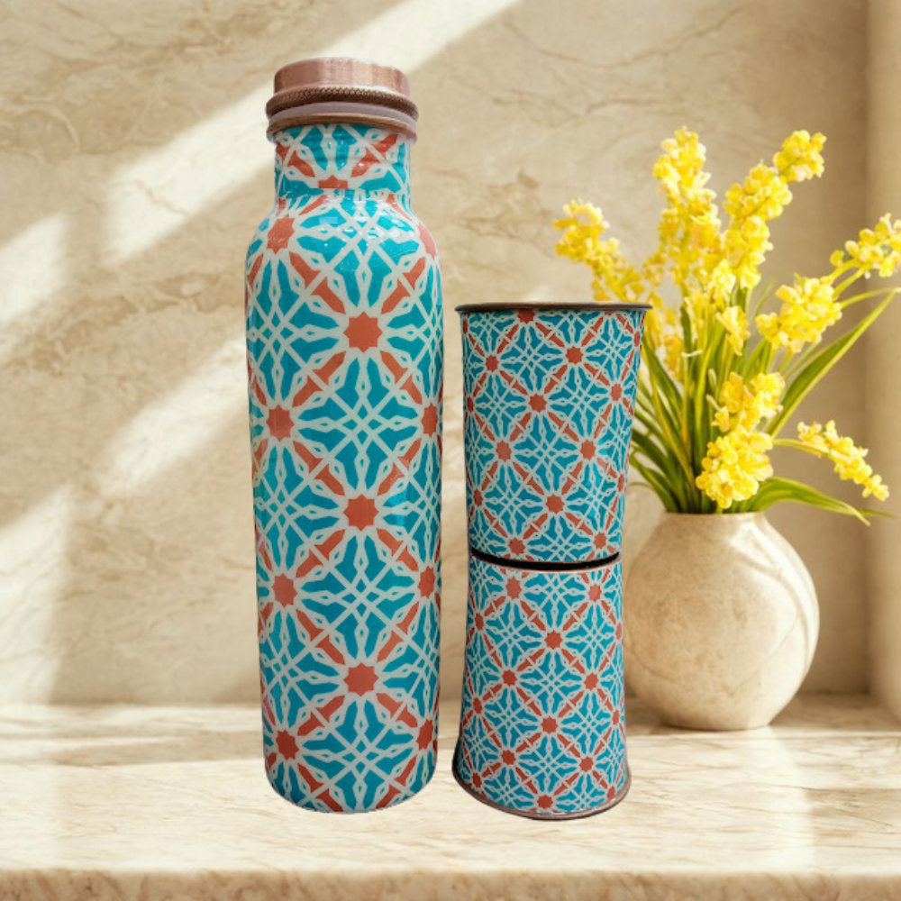 Tanmaya Copper Gift Set – Model #C012 (950 ml)