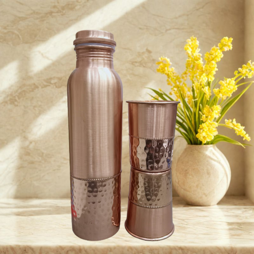 Tanmaya Copper Gift Set – Model #C004 (950 ml)