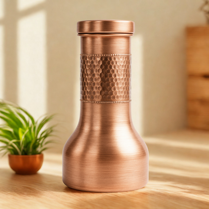 TATVA Hammered Copper Bottle – Model #H010 (950 ml)