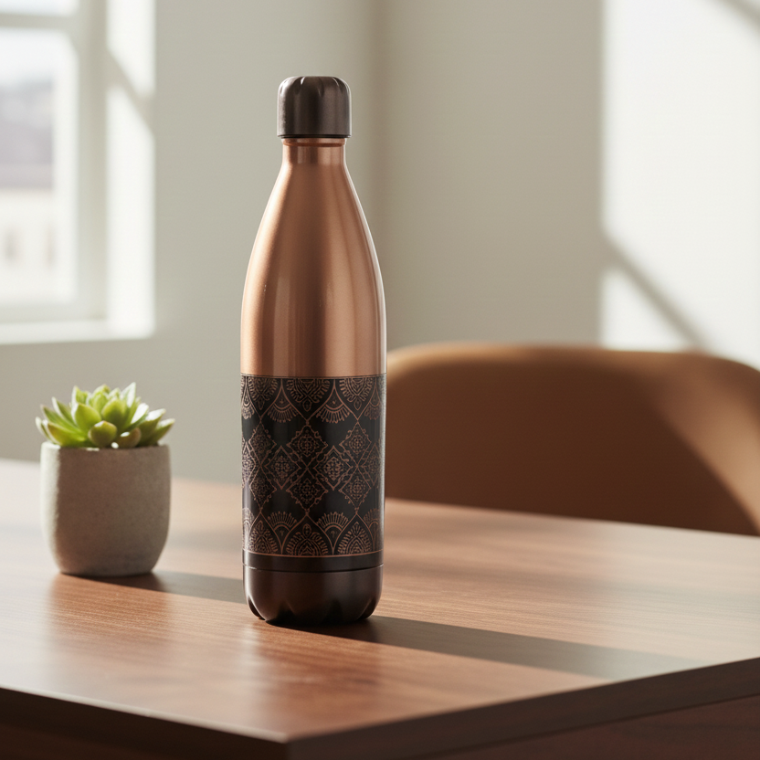 TAVYA Premium Copper Bottle – Model #A004 (1000 ml)