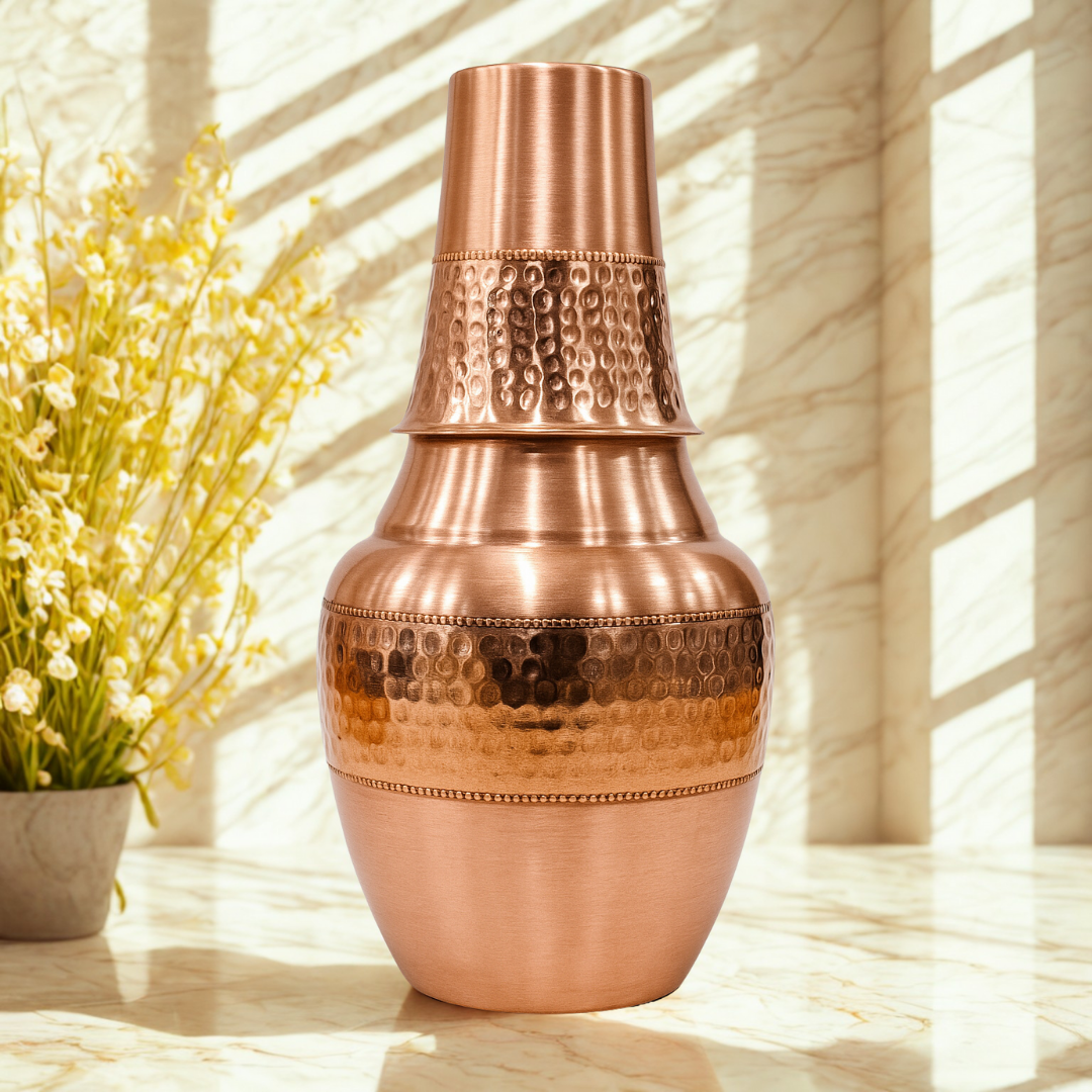 TATVA Handcrafted Copper Bottle – Model #H009 (950 ml)