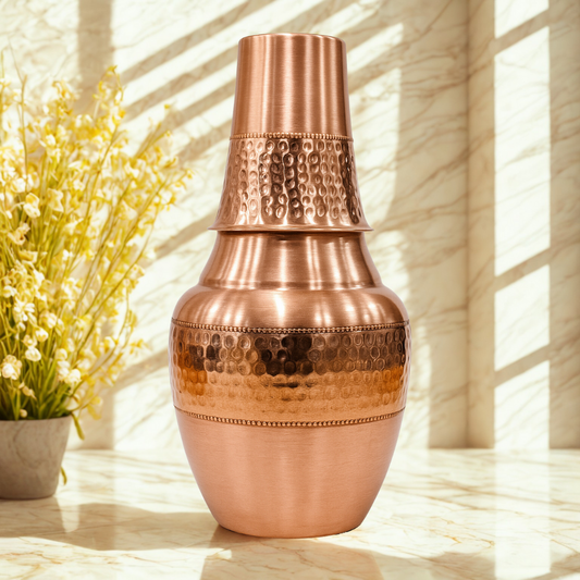 TATVA Handcrafted Copper Bottle – Model #H009 (950 ml)