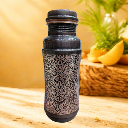 ETCHING Heritage Copper Bottle – Model #E013 (1200 ml, Matte Finish)