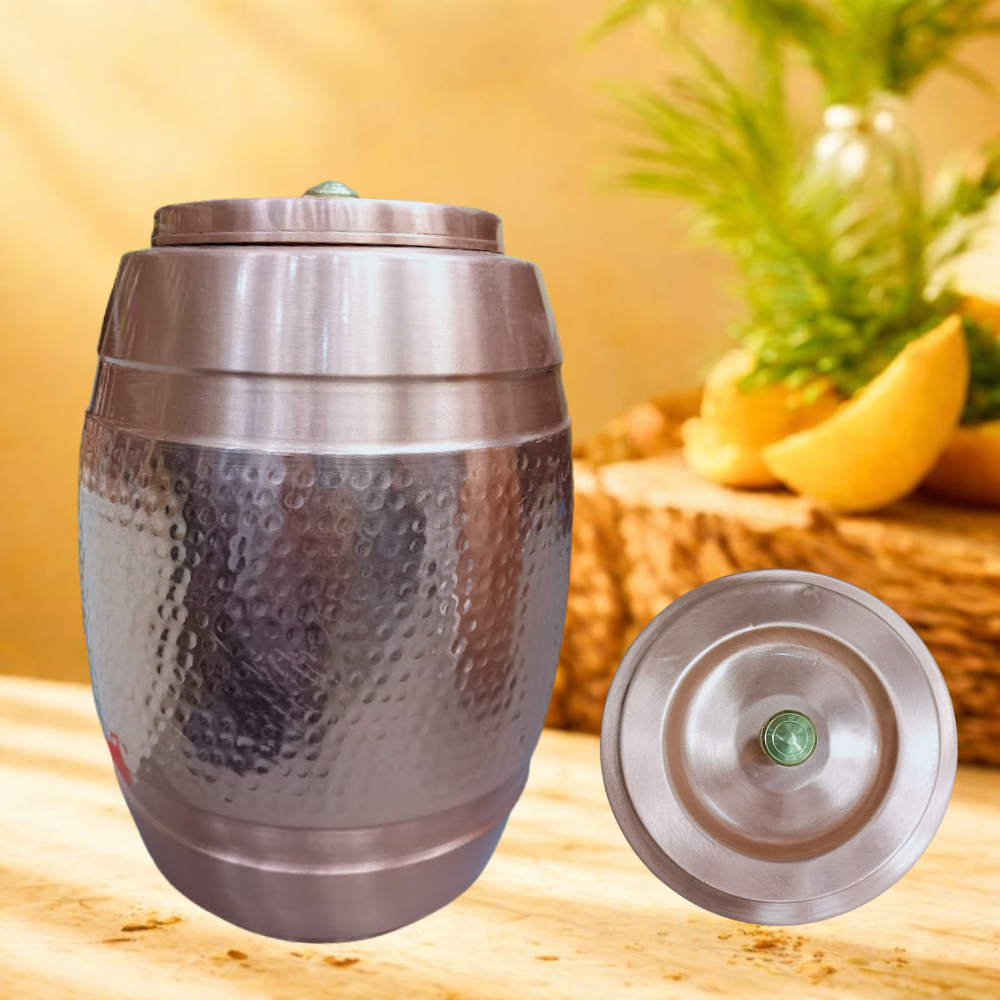 Tatva Hammered Copper Jar  8 Litres - अमृत