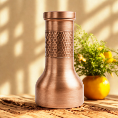TATVA Hammered Copper Bottle – Model #H010 (950 ml)