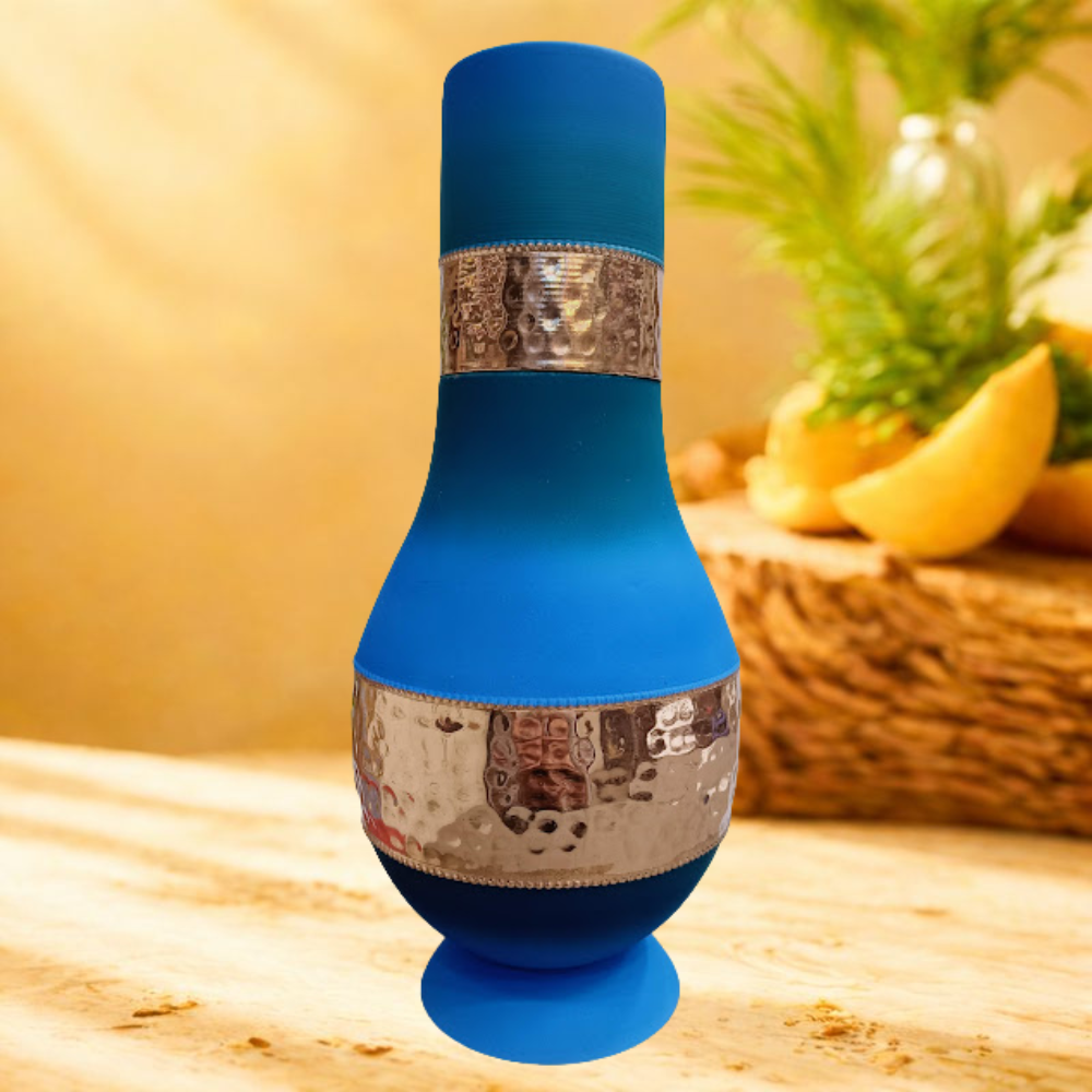 SURAI Half-Hammered Copper Bottle – Model #S009 (400 ml)