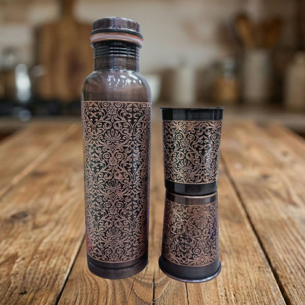 Tanmaya Copper Gift Set – Model #C006 (950 ml)