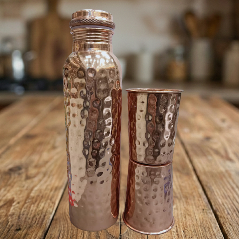 Tanmaya Copper Gift Set – Model #C003 (950 ml)