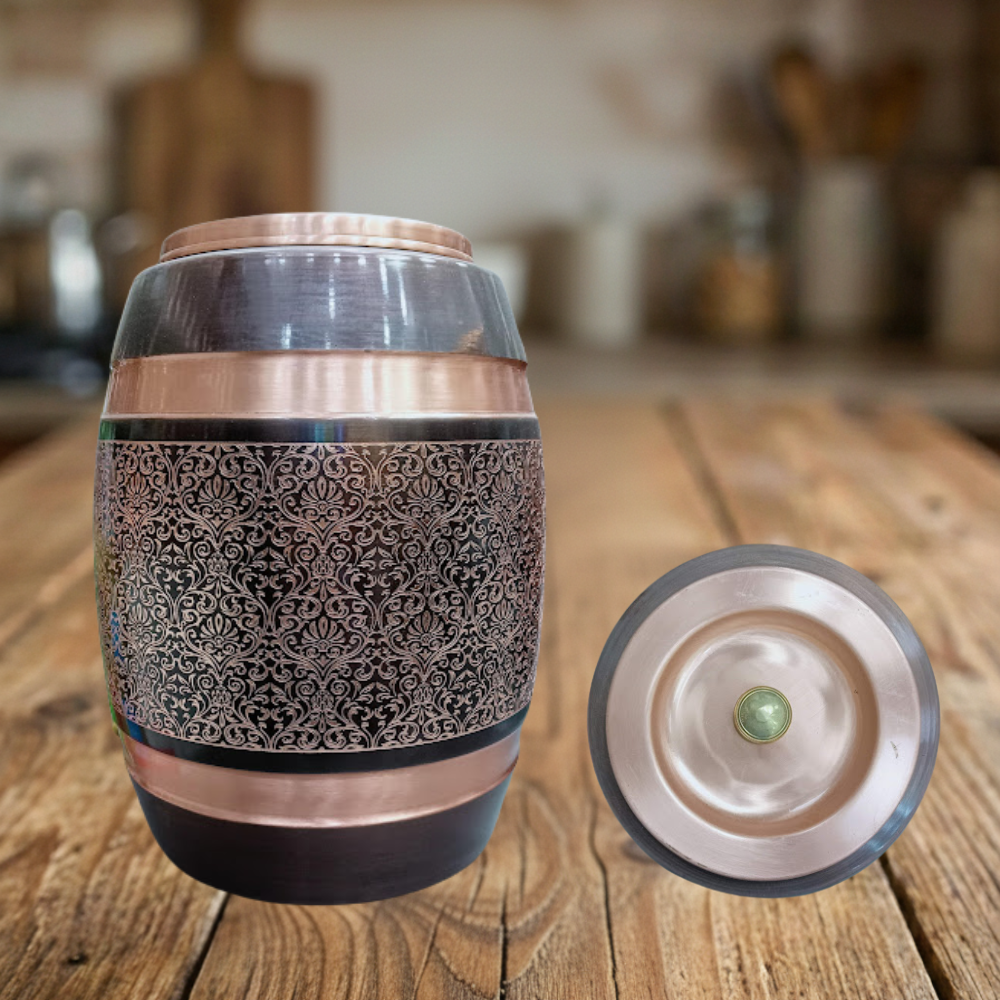 Etching Heritage Copper Water Dispenser – Model #E010 (8 Litres)