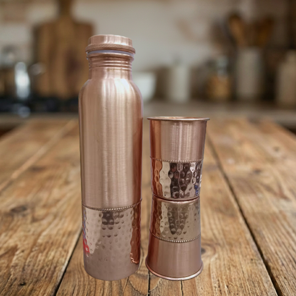 Tanmaya Copper Gift Set – Model #C004 (950 ml)