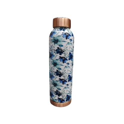 TIVRA Meena Floral Copper Bottle (#T025)