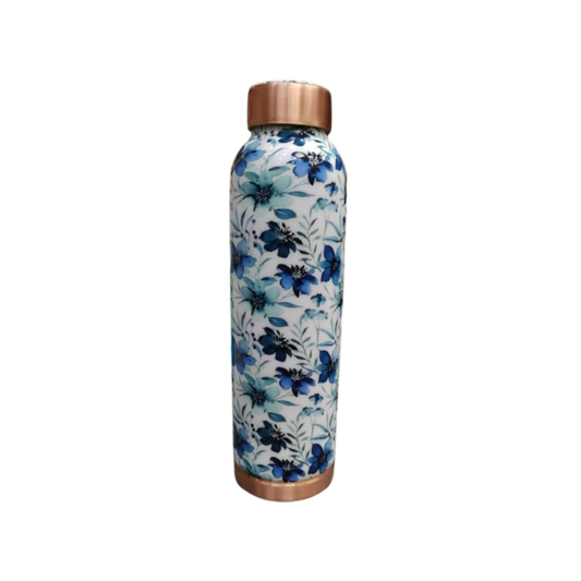 TIVRA Meena Floral Copper Bottle (#T025)
