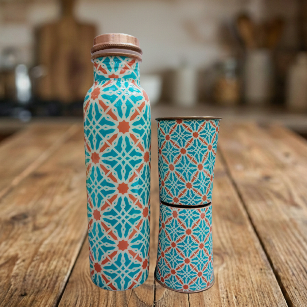 Tanmaya Copper Gift Set – Model #C012 (950 ml)