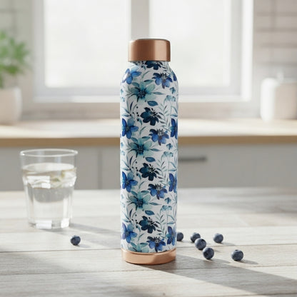 TIVRA Meena Floral Copper Bottle (#T025)