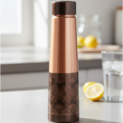 TAVYA Antique Copper Bottle – Matte Finish