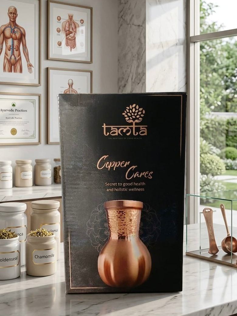 TAVYA Premium Copper Bottle  1200 ml A009 - संस्कार
