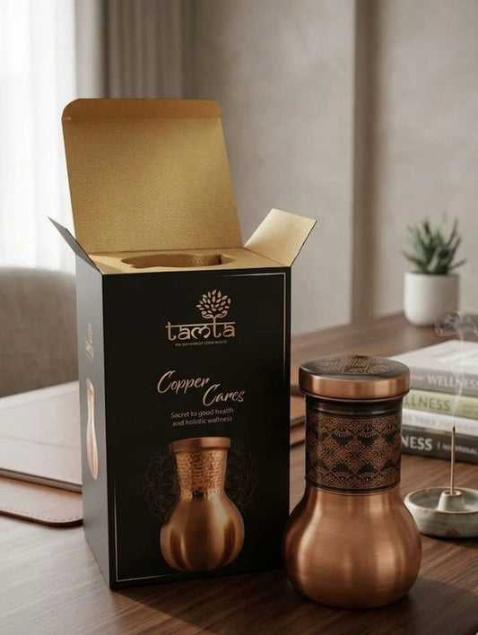 TAVYA Premium Copper Bottle  1200 ml A009 - संस्कार