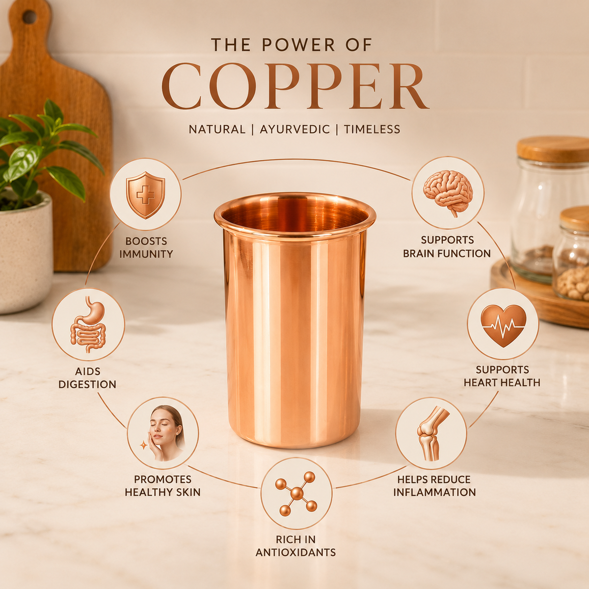 Tamtaware TAVYA Pure Copper Glass #G001