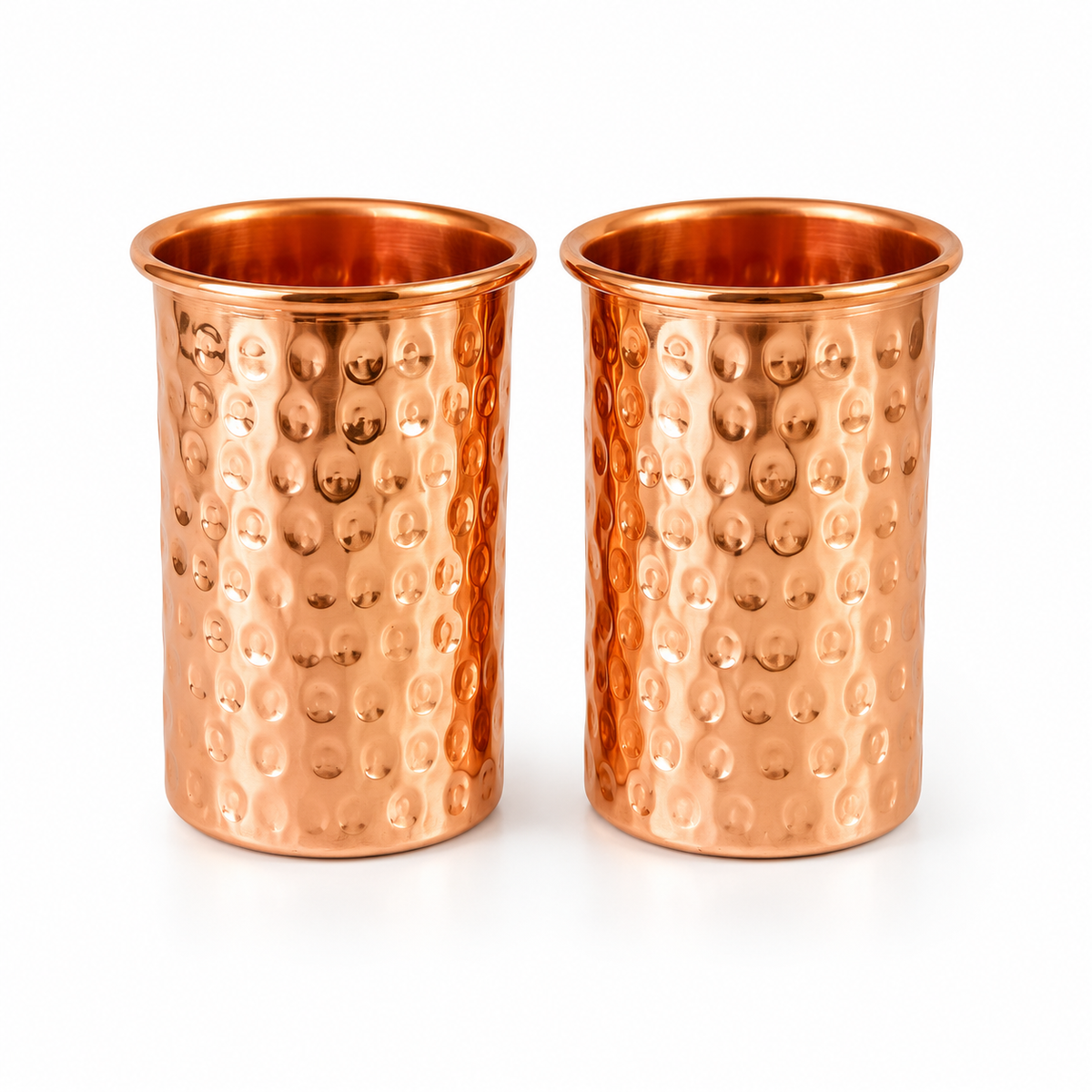 Tamtaware Tarang Handcrafted Hammered Pure Copper Glass #G003