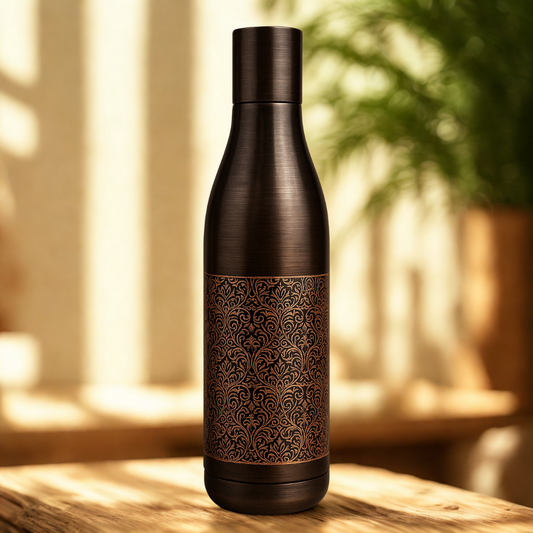 ETCHING Heritage Copper Bottle – Premium Glossy Etch Edition