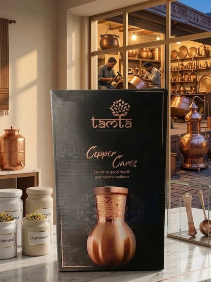 Pure Copper Water Bottle Tatva H009, 950 ml अमृत