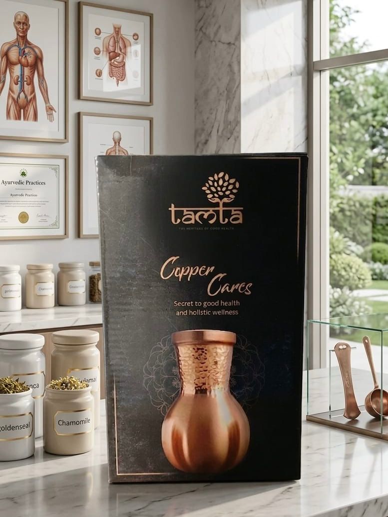 Pure Copper Water Jar - 950 ML (धरोहर)