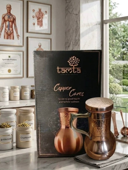 Pure Copper Water Jar - 950 ML (धरोहर)