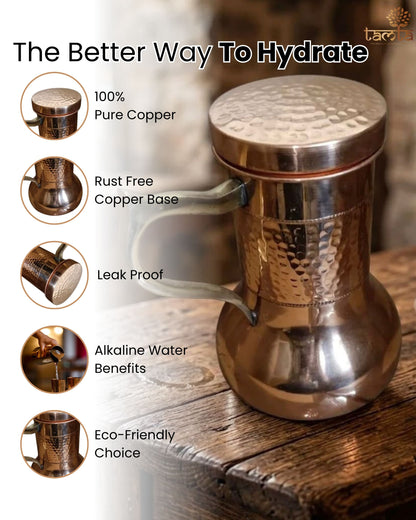 Pure Copper Water Jar - 950 ML (धरोहर)
