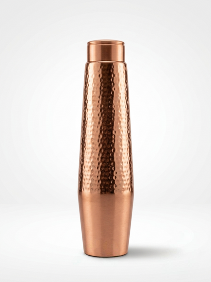 Crafted Copper Bottle – Half Hammered 950 ml H021 - विरासत