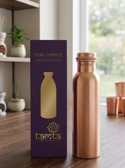 Pure Copper Water Bottle Tamra P001 Matte Finish, 950 ml धरोहर